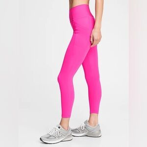 Gap Fit High Rise Sculpt Revolution Basic Leggings in Neon Pink